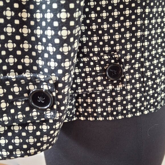 Womens MEXX Cropped Jacket Womens Sz 40 (S-M) Small Print Smart Office - Picture 10 of 16